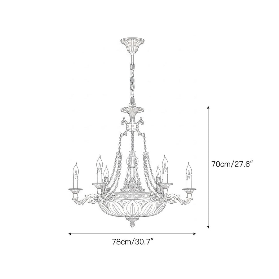 Desiree Chandelier – detail 3 — Dimension drawings 1