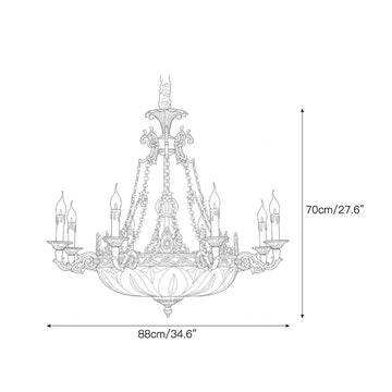 Desiree Chandelier – detail 4 — Dimension drawings 2
