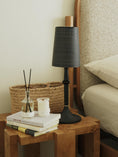 Load image into Gallery viewer, Devon Black Table Lamp (Built-in Battery)
