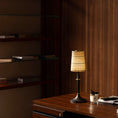 Load image into Gallery viewer, Devon Black Table Lamp (Built-in Battery)
