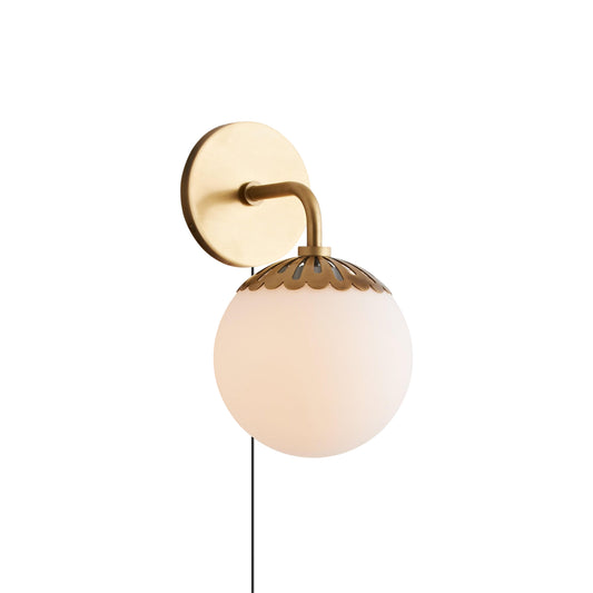 Dewdrop Globe Plug-in Sconce