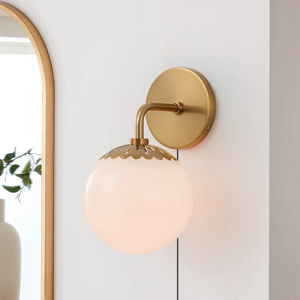 Dewdrop Globe Plug-in Sconce