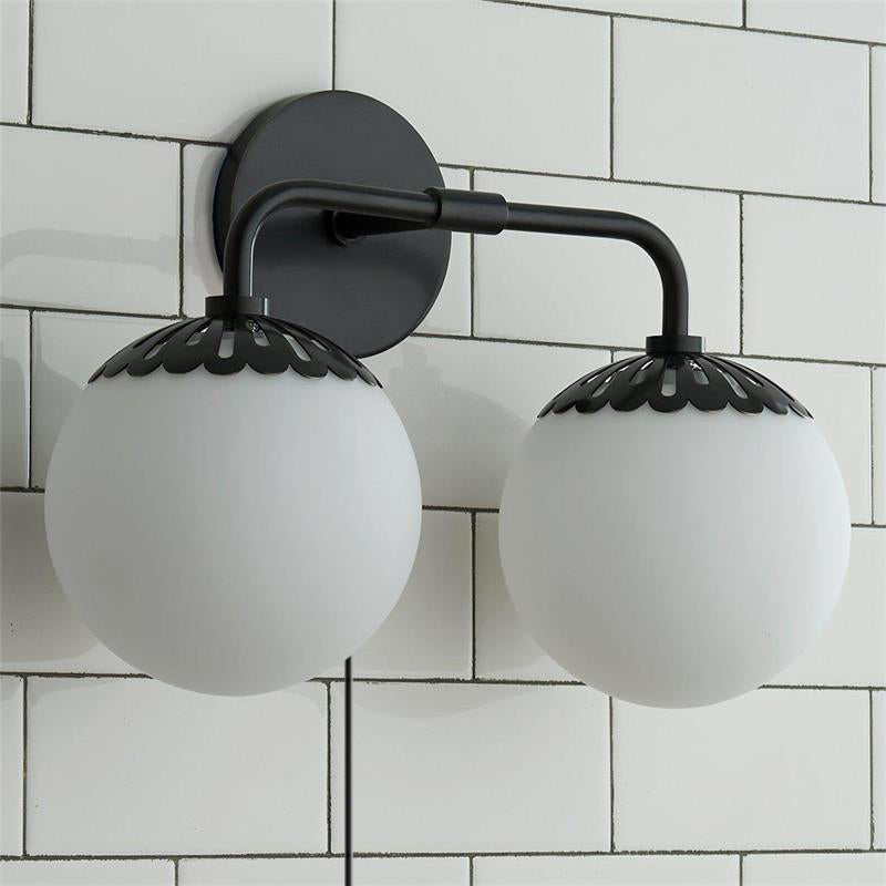 Dewdrop Globe Plug-in Sconce