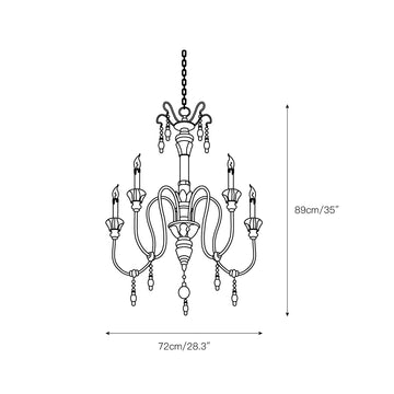 Dinardo Chandelier – detail 3 — Dimension drawings 1