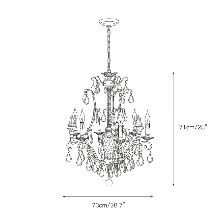 Diodem Crystal Chandelier – detail 4 — Dimension drawings 2
