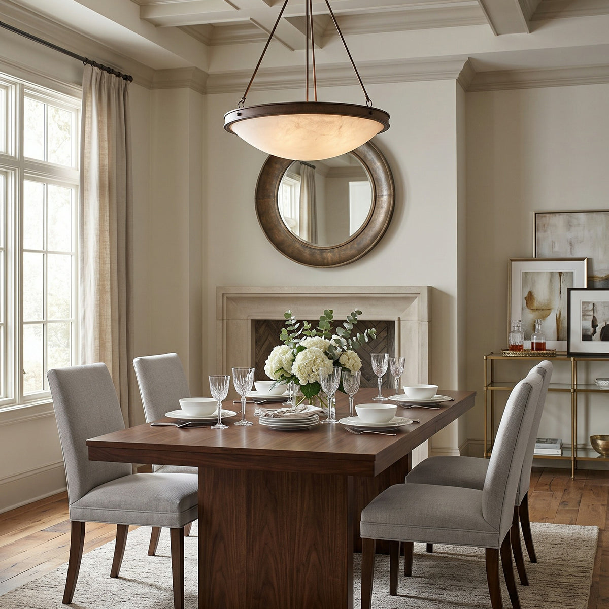 Dionne Alabaster Ceiling Lamp