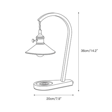 Diosa Candle Warmer Lamp – detail 3 — Dimension drawings 1