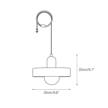 Disc Orb Swag Lights – detail 3 — Dimension drawings 1