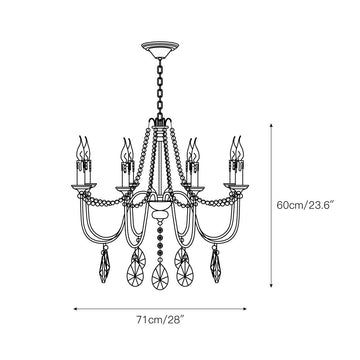 Doane Chandelier – detail 5 — Dimension drawings 3