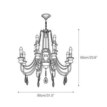 Doane Chandelier – detail 6 — Dimension drawings 4