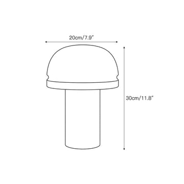 Dometra Alabaster Table Lamp – detail 3 — Dimension drawings 1