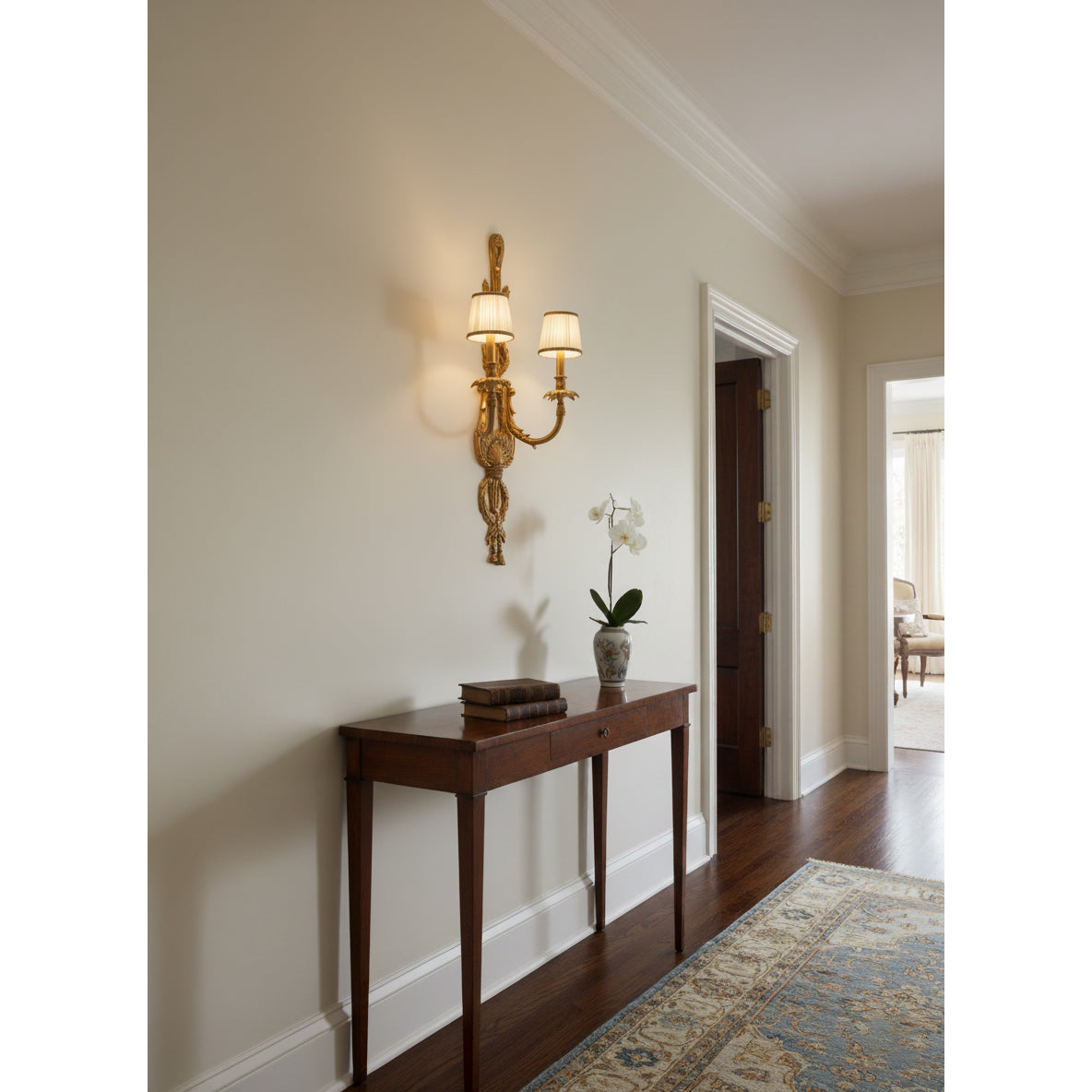 Dominique Brass Wall Lamp