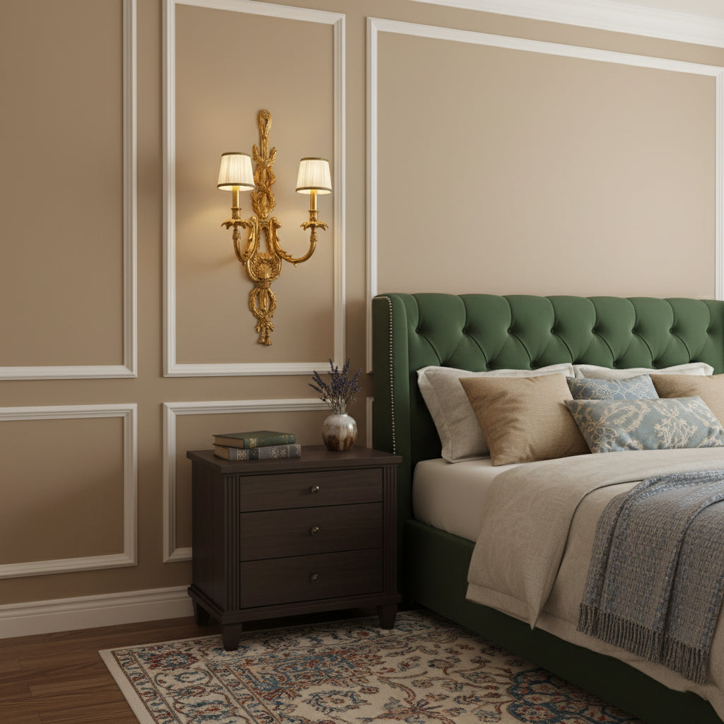 Dominique Brass Wall Lamp