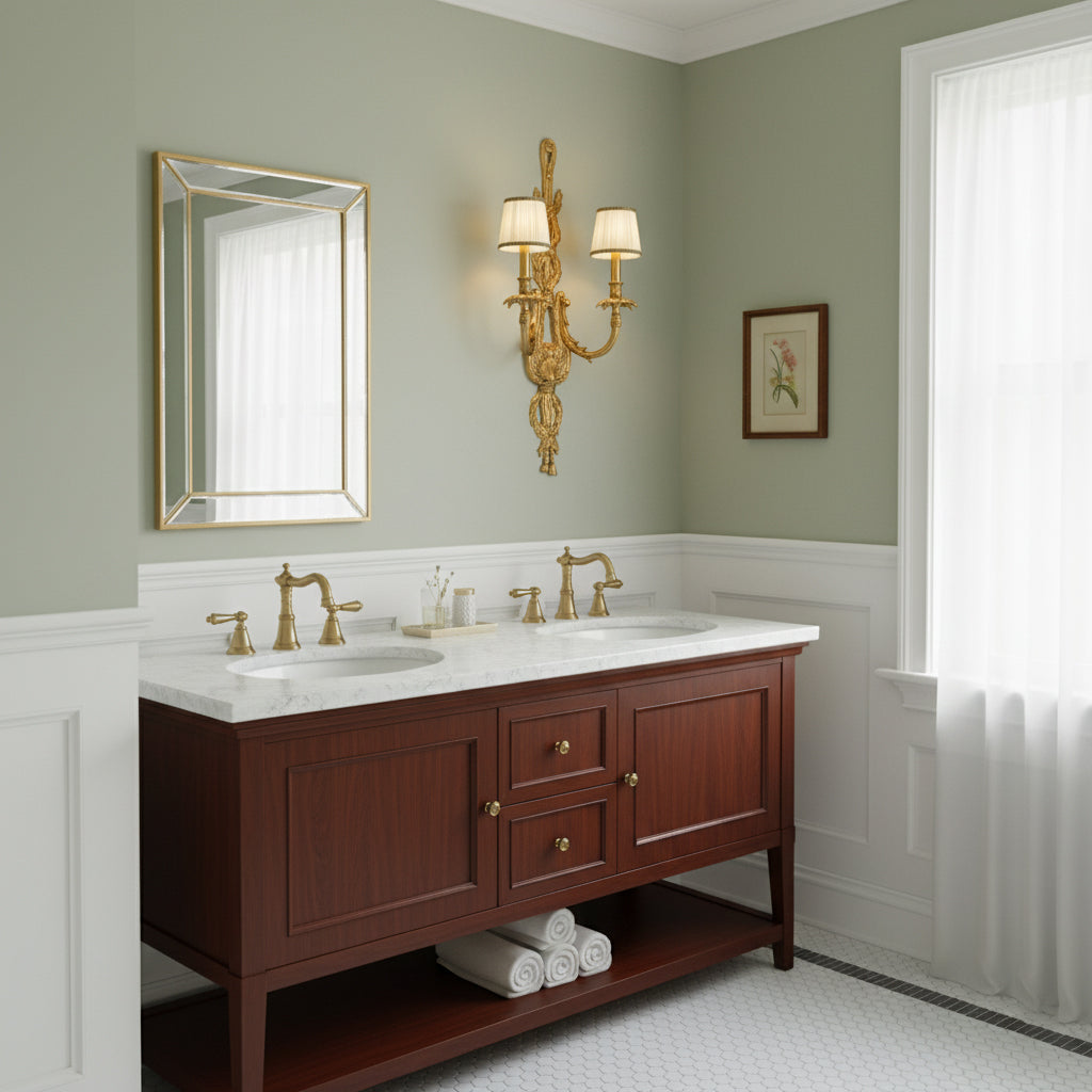 Dominique Brass Wall Lamp