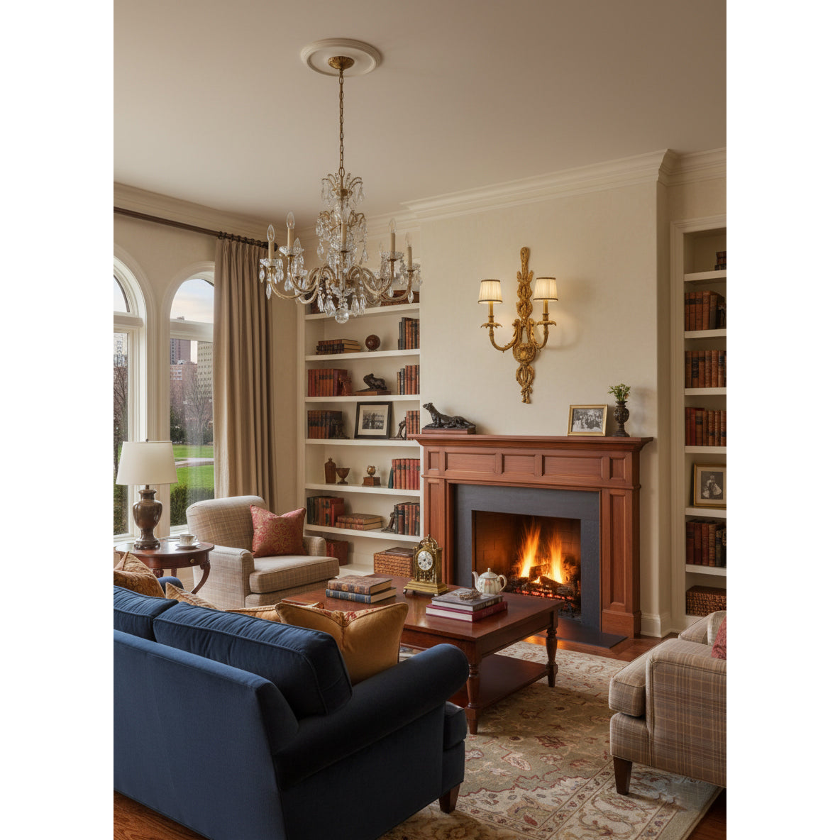 Dominique Brass Wall Lamp