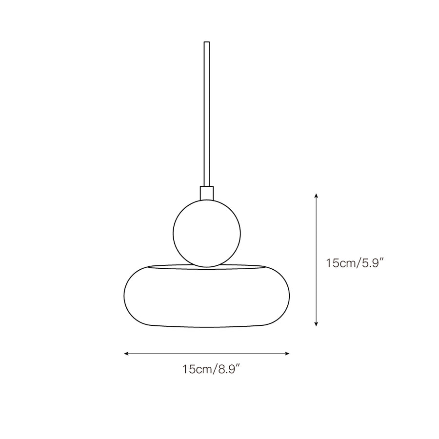 Donya Pendant Lamp – detail 3 — Dimension drawings 1