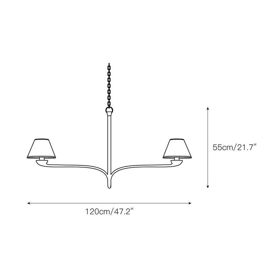 Dorsey Chandelier – detail 3 — Dimension drawings 1