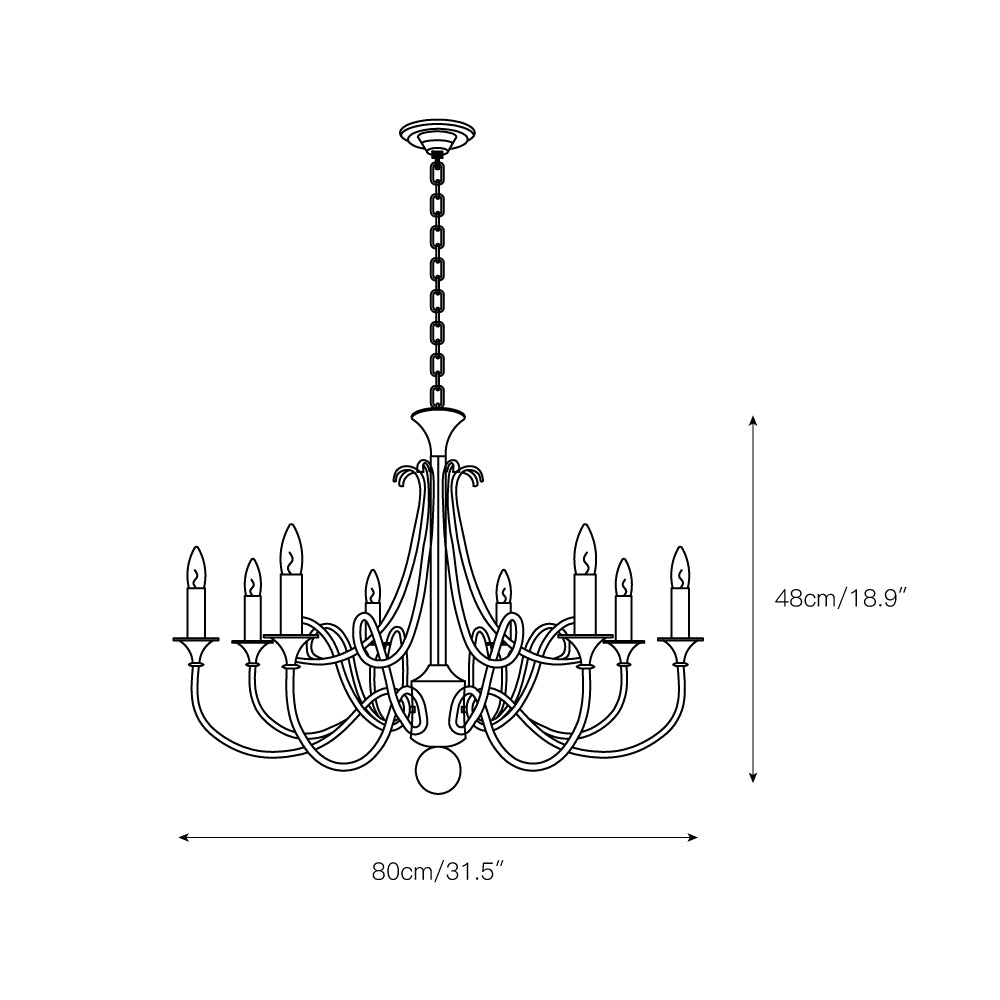 Double Twist Chandelier