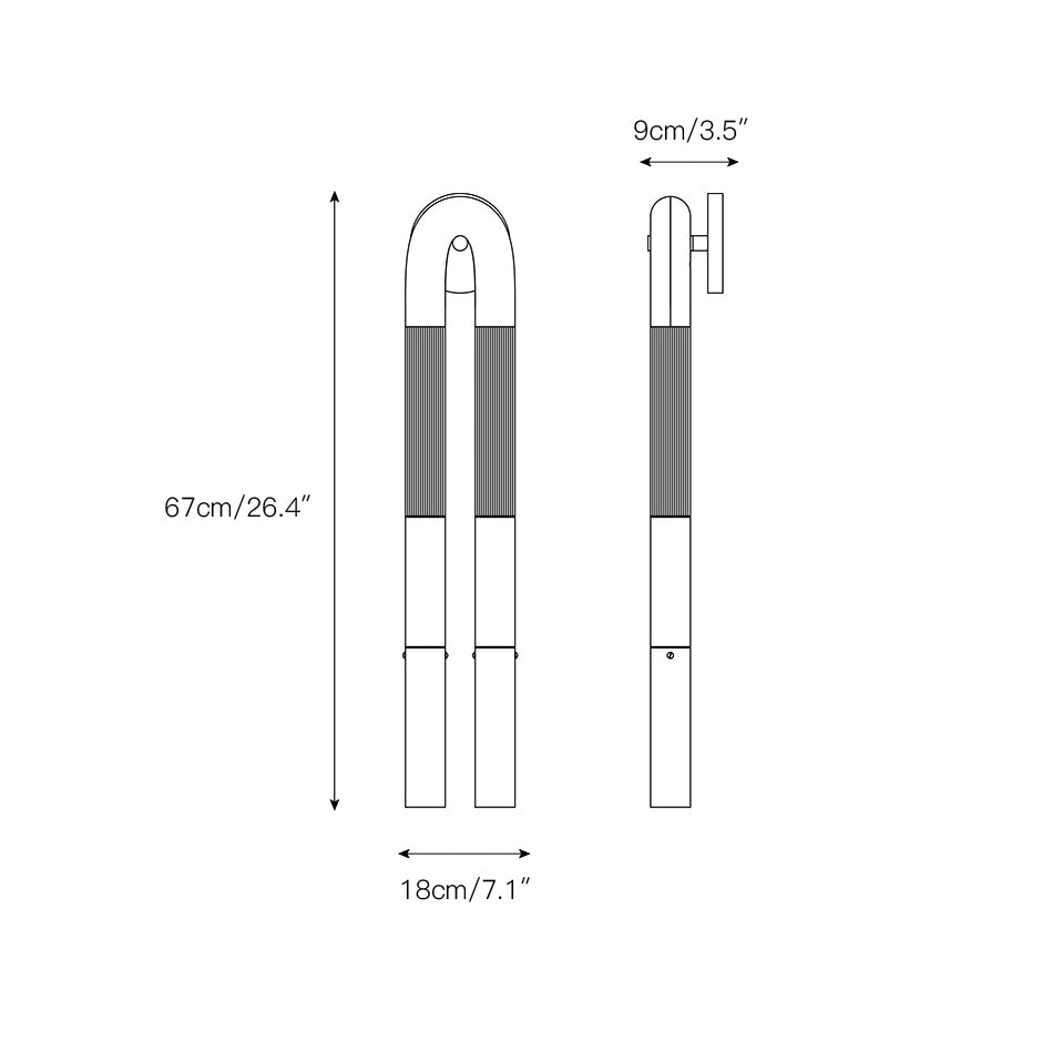 Doppelkopf-Wandleuchte „Antonia“