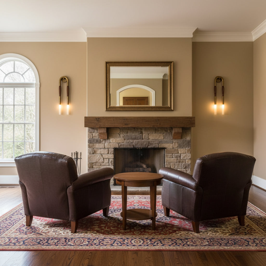 Doppelkopf-Wandleuchte „Antonia“