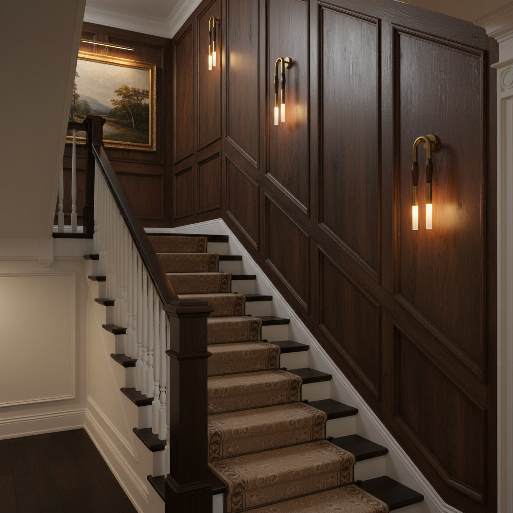 Doppelkopf-Wandleuchte „Antonia“