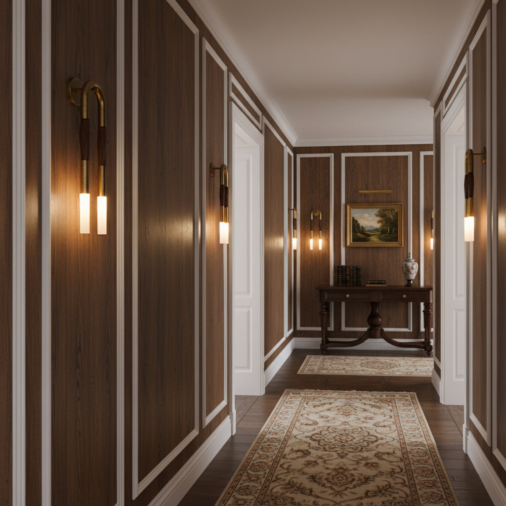 Doppelkopf-Wandleuchte „Antonia“