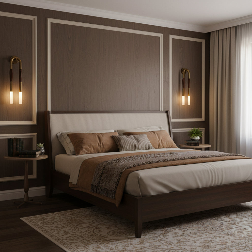 Doppelkopf-Wandleuchte „Antonia“