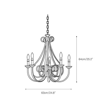 Dover Chandeliers – detail 3 — Dimension drawings 1
