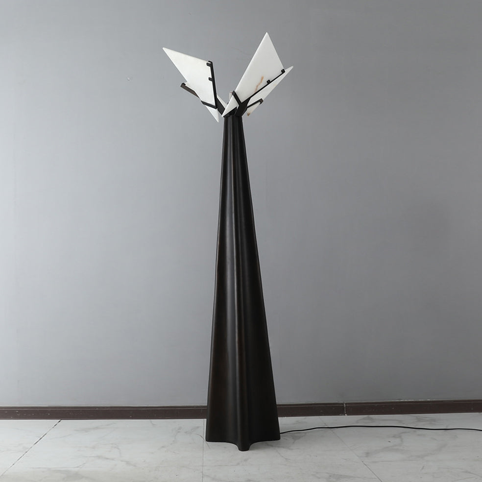 Drape Alabaster Floor Lamp