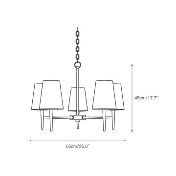 Driscoll Chandelier – detail 5 — Dimension drawings 1