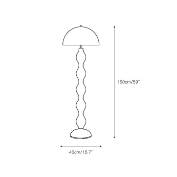 Drop Floor Lamp – detail 3 — Dimension drawings 1