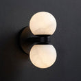 Bild in Galerie-Betrachter laden, Dual Globe Alabaster Wall Lamp
