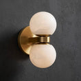 Bild in Galerie-Betrachter laden, Dual Globe Alabaster Wall Lamp
