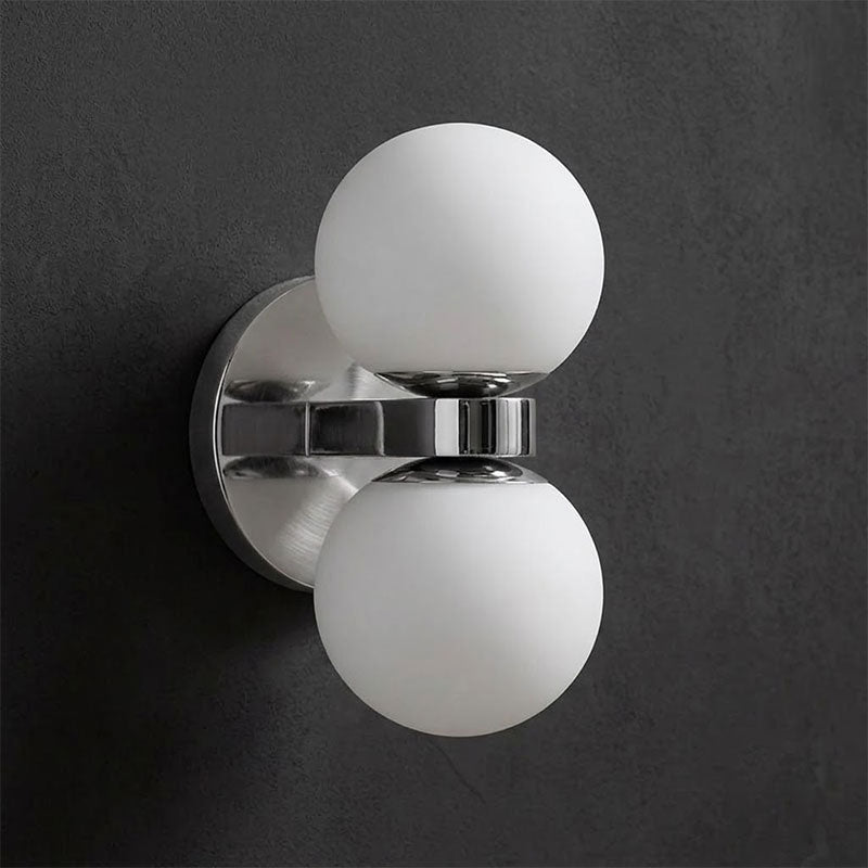 Dual Globe Alabaster Wall Lamp