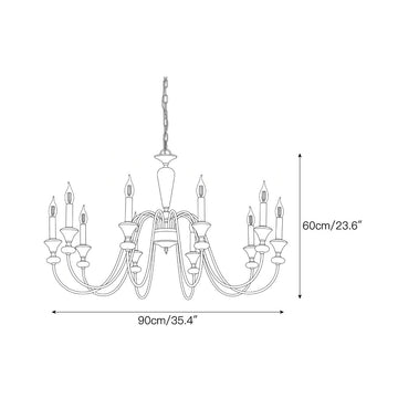 Dunwelle Chandelier – detail 5 — Dimension drawings 3
