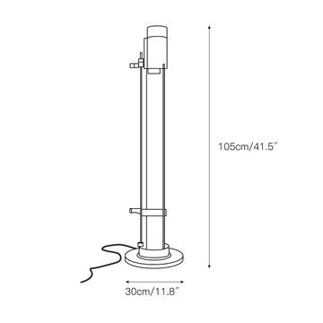 Duo Industry Table Lamp – detail 3 — Dimension drawings 1