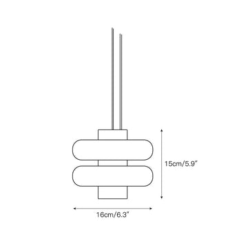Duo Marble Pendant Lamp – detail 3 — Dimension drawings 1