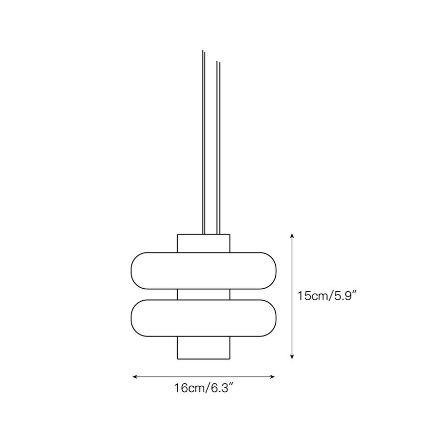 Duo Marble Pendant Lamp – detail 3 — Dimension drawings 1
