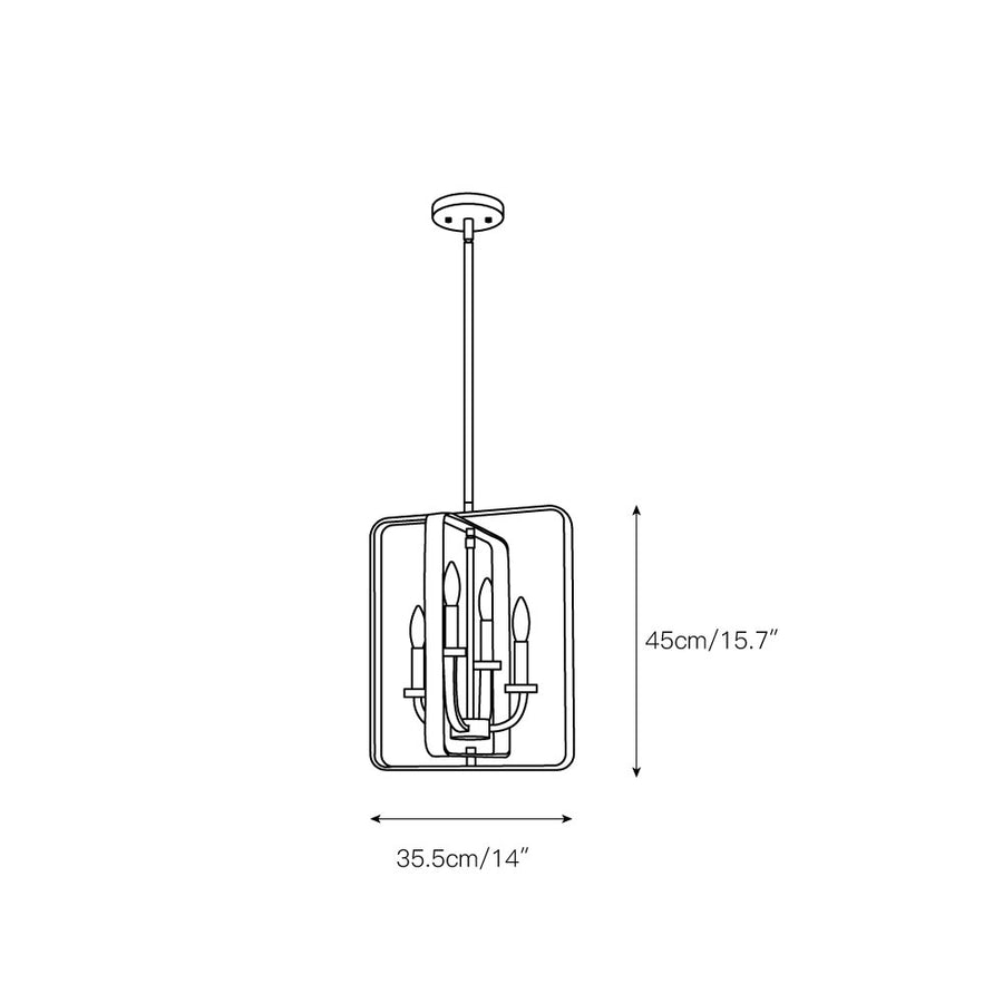 Dupree Pendant Lamp – detail 3 — Dimension drawings 1