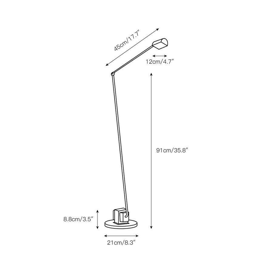 Daphine Floor Lamp – detail 3 — Dimension drawings 1