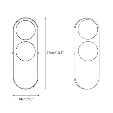 Eccolo Wall Lamp – detail 3 — Dimension drawings 1