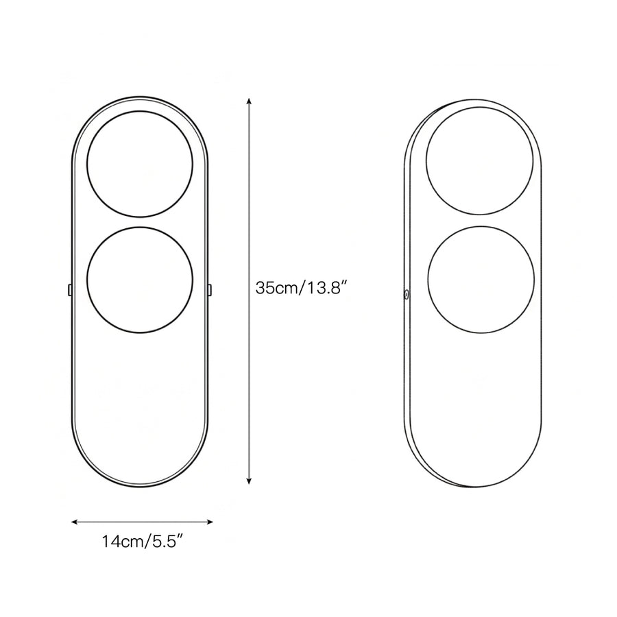 Eccolo Wall Lamp – detail 3 — Dimension drawings 1