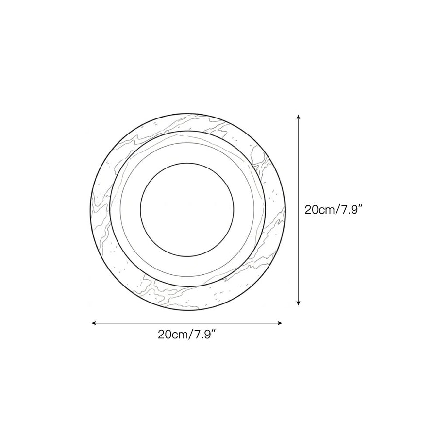 Eclipse Marble Wall Sconce – detail 3 — Dimension drawings 1