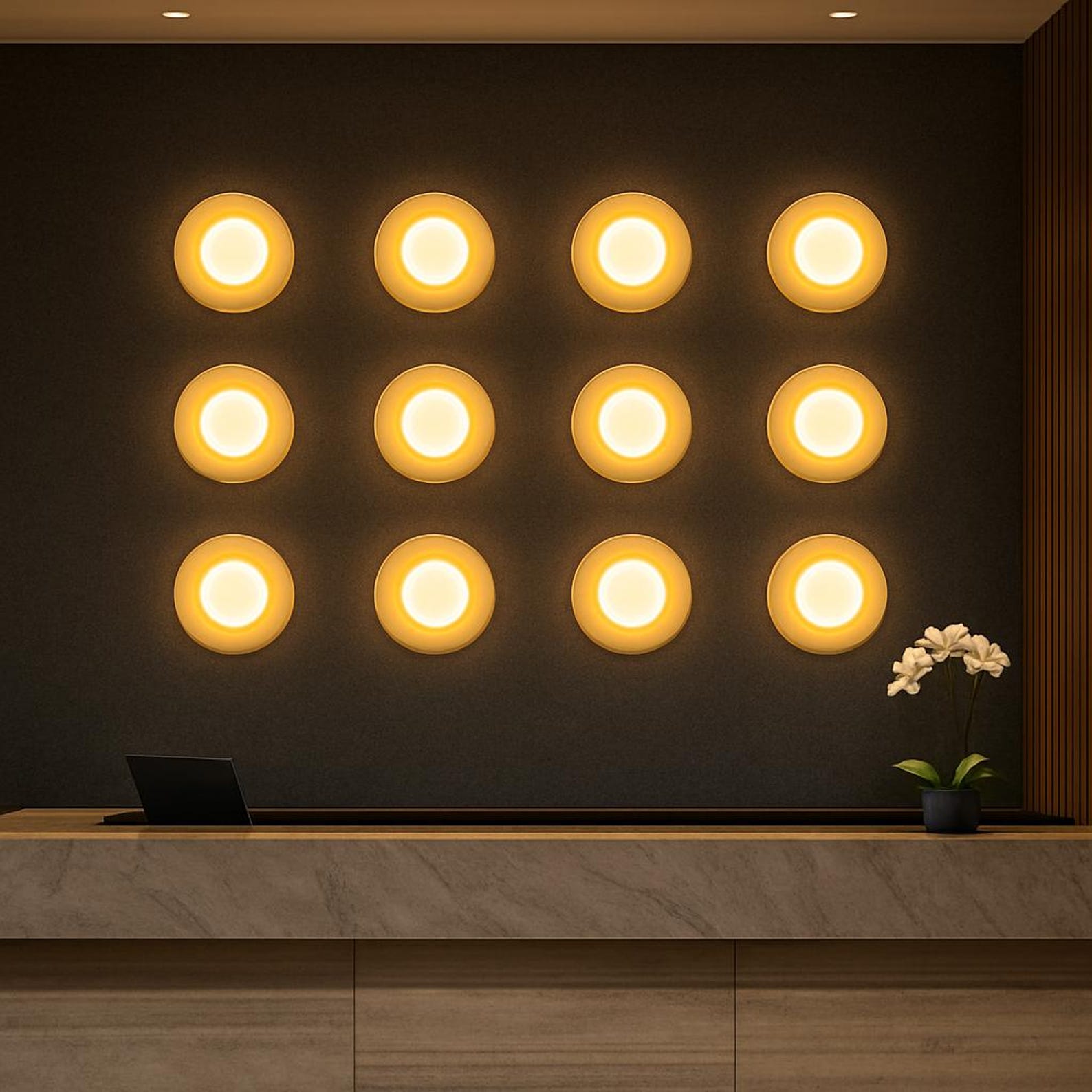 Eclipse Marble Wall Sconce