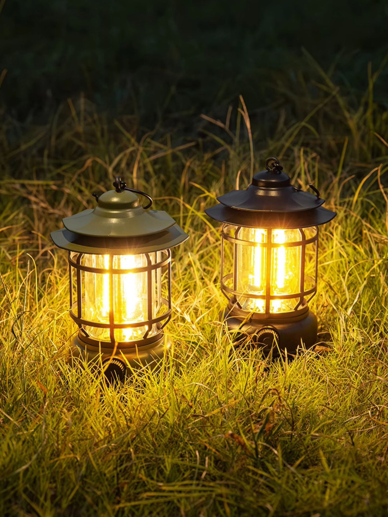 Lampe de table de camping d'extérieur Lantern (batterie intégrée) 