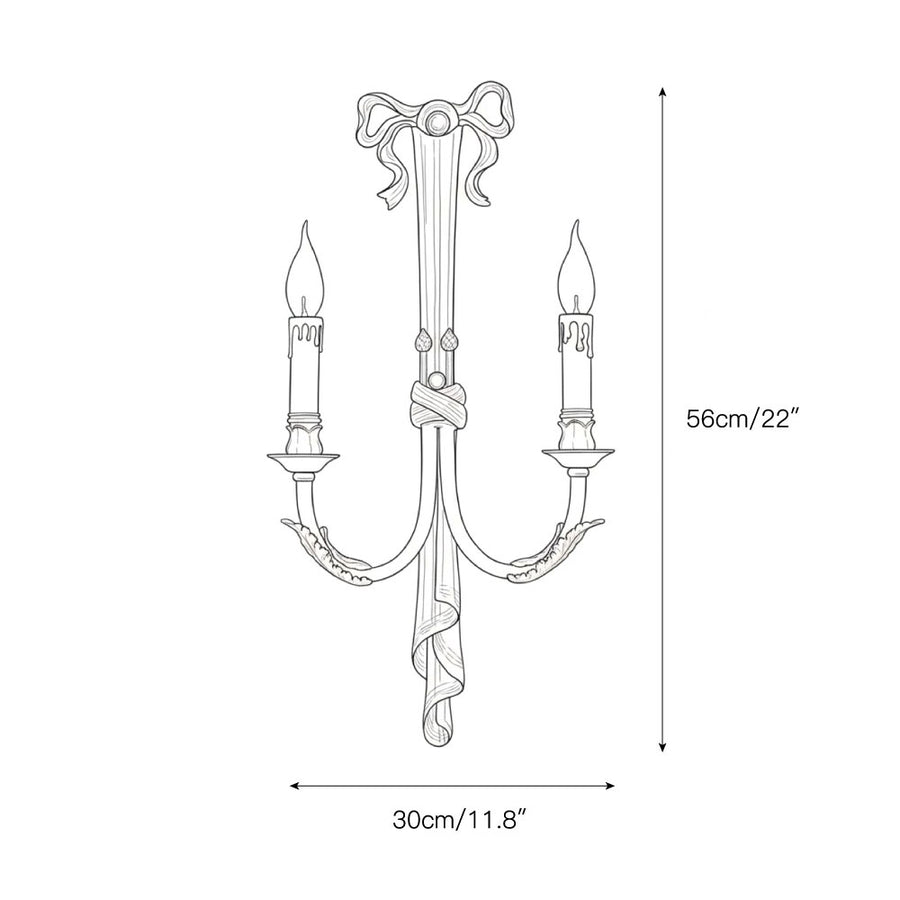 Edith Brass Wall Lamp – detail 5 — Dimension drawings 1