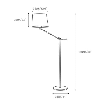 Verano Floor Lamp – detail 3 — Dimension drawings 1