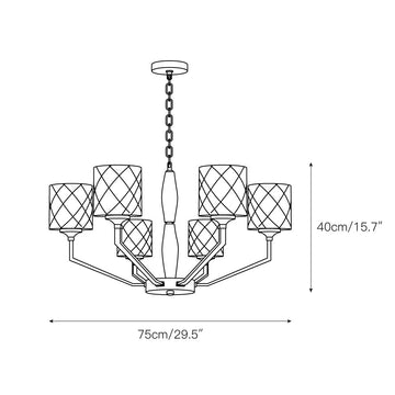 Eilon Chandelier – detail 3 — Dimension drawings 1