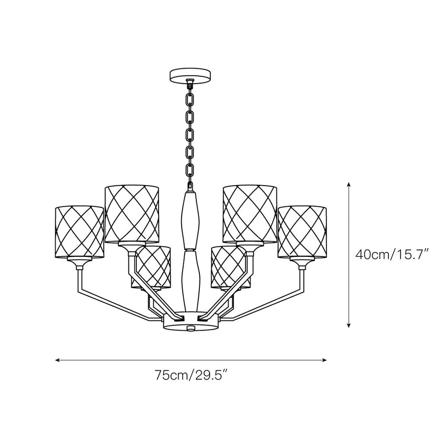 Eilon Chandelier – detail 3 — Dimension drawings 1