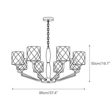 Eilon Chandelier – detail 4 — Dimension drawings 2